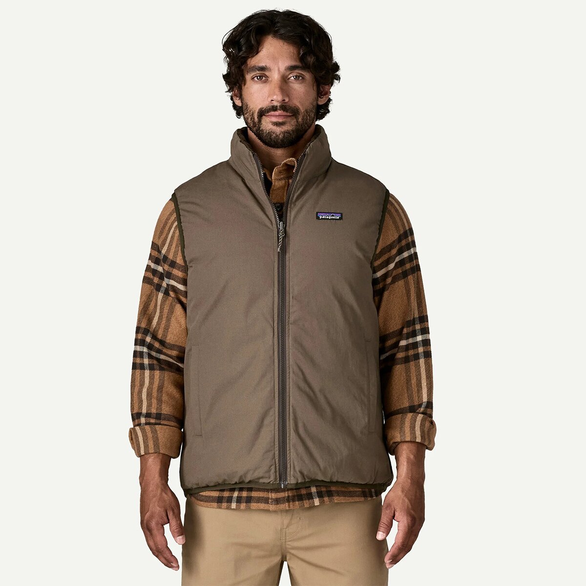 Patagonia Reversible Cotton Down Vest - Clothing