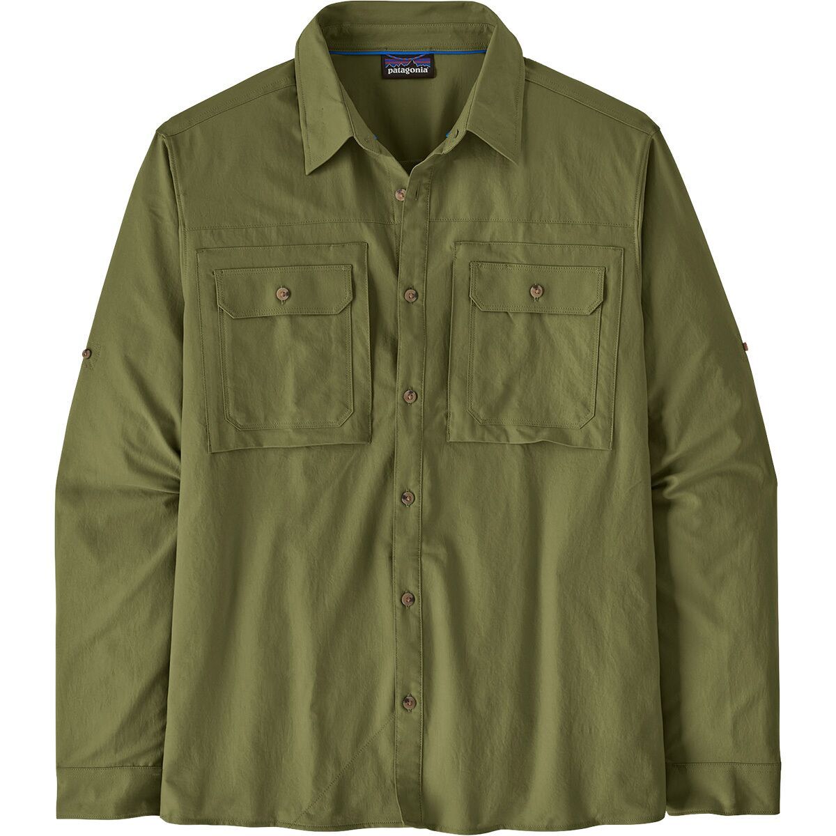 Image of Patagonia Self Guided Sun Long-Sleeve Shirt - Men's Caper Green, M
