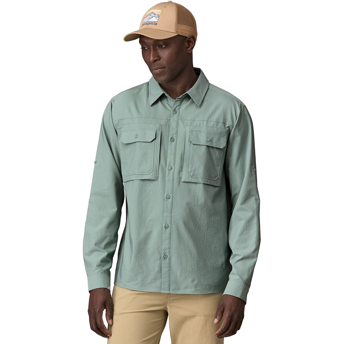 Image of Patagonia Self Guided Sun Long-Sleeve Shirt - Men's Thermal Blue, L
