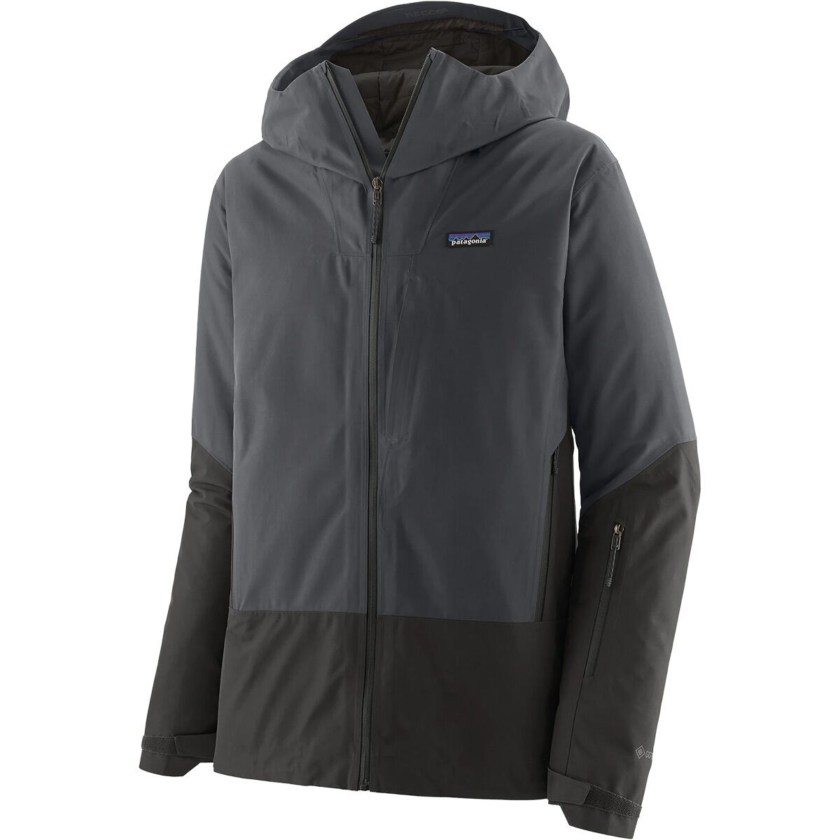 Image of Patagonia Storm Shift Insulated Jacket - Men's Black/Smolder Blue, S