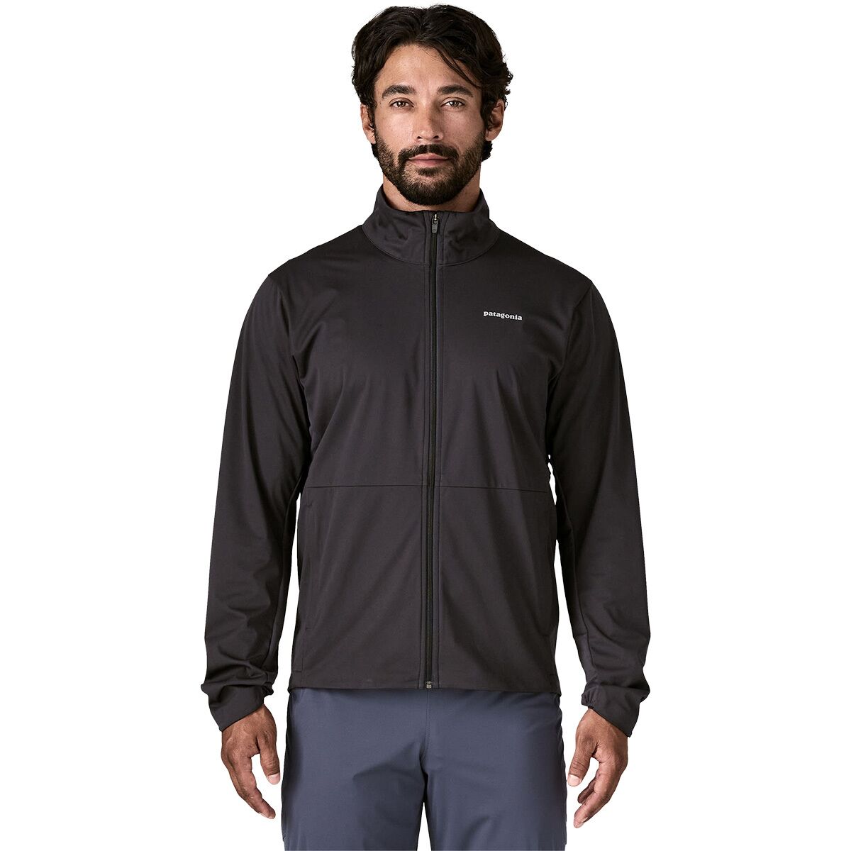 Image of Patagonia Wind Shield Jacket - Men's Black, L