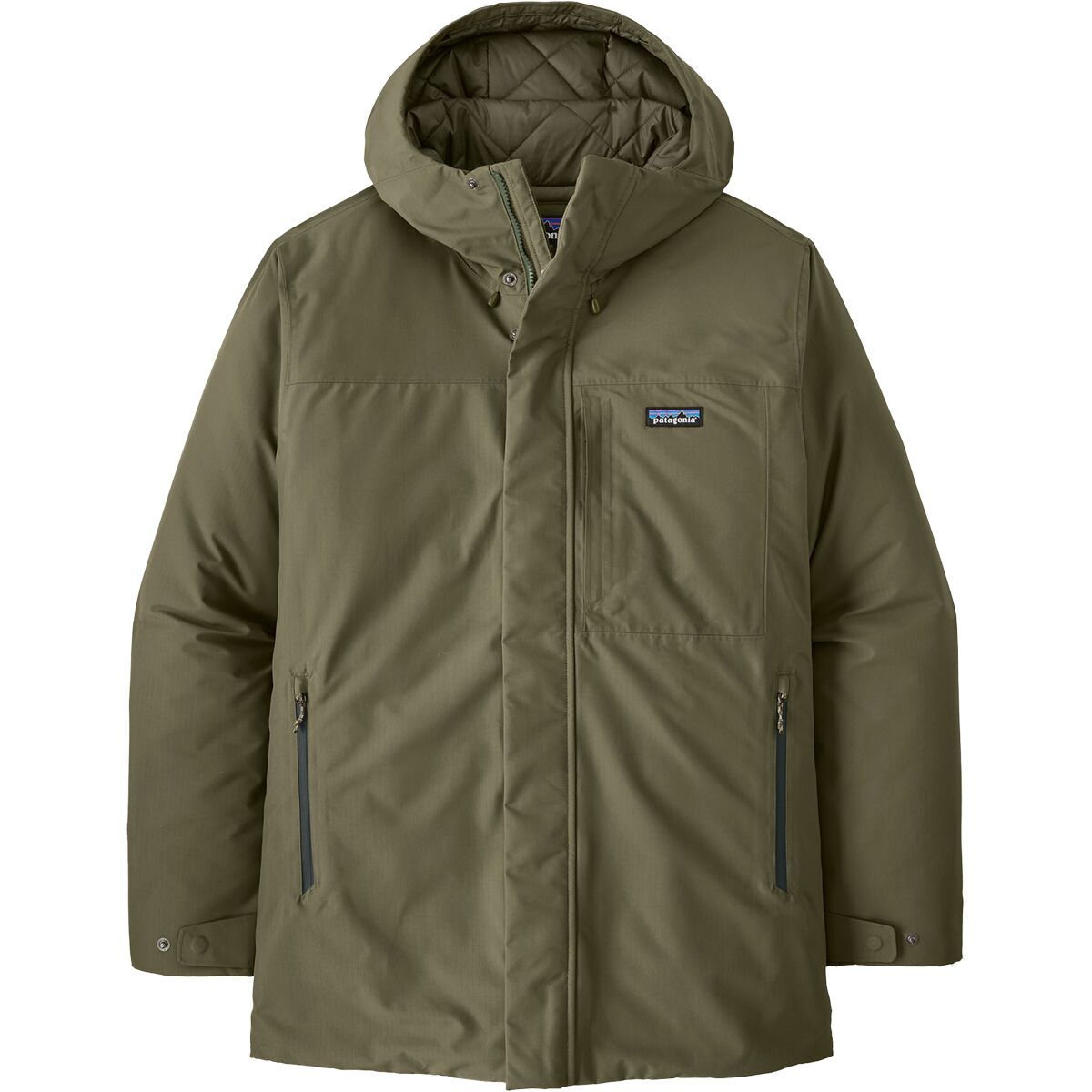 Image of Patagonia Windshadow Waterproof Parka - Men's Basin Green, S