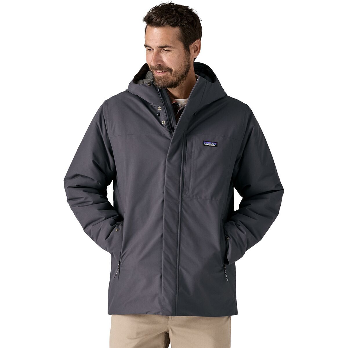 Image of Patagonia Windshadow Waterproof Parka - Men's Forge Grey, M