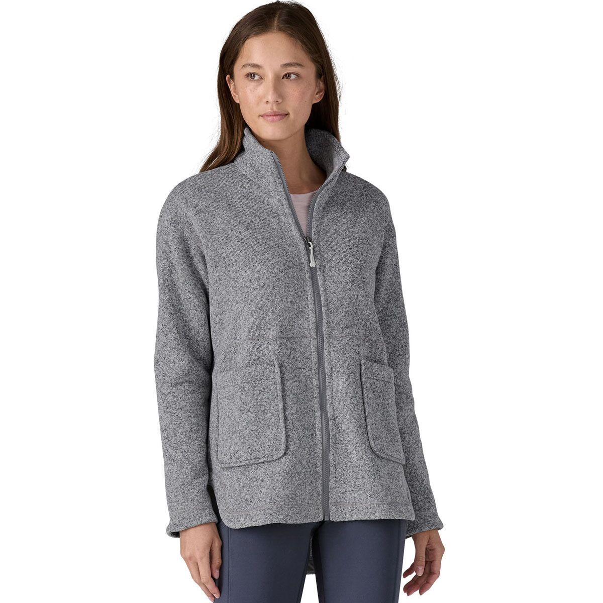 Image of Patagonia Better Sweater Oversized Coat - Women's Birch White, L