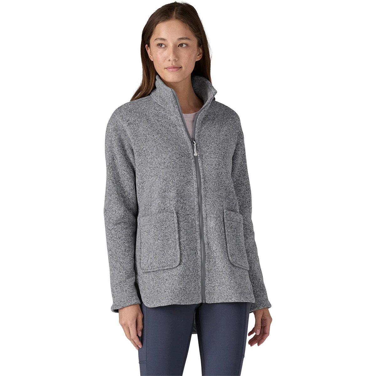 Image of Patagonia Better Sweater Oversized Coat - Women's Birch White, S