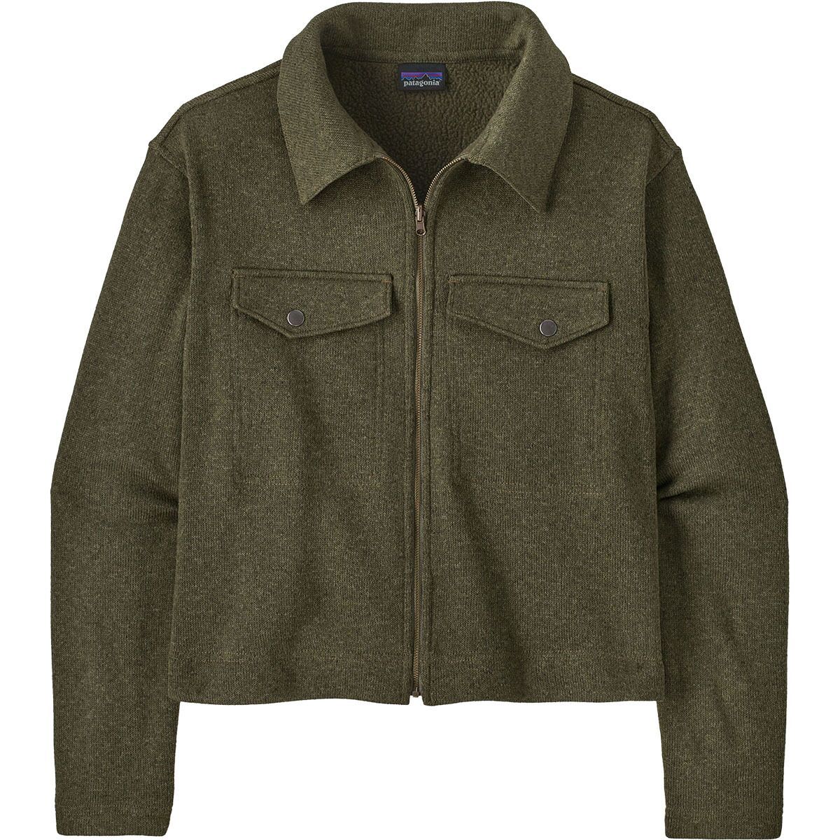 Image of Patagonia Better Sweater Zippered Chore Jacket - Women's Basin Green, S