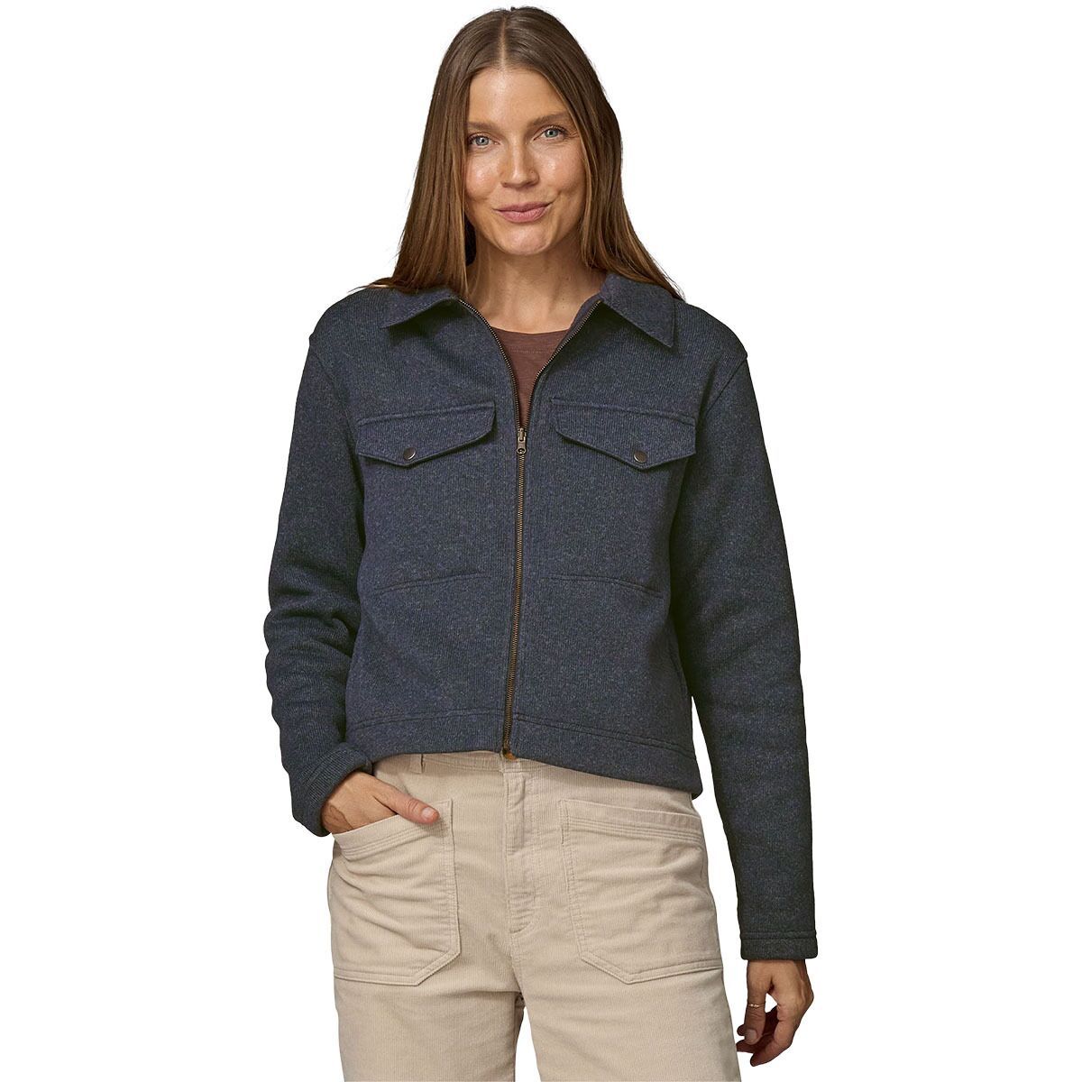 Patagonia Better Sweater Zippered Chore Jacket - Women's Pitch Blue, S