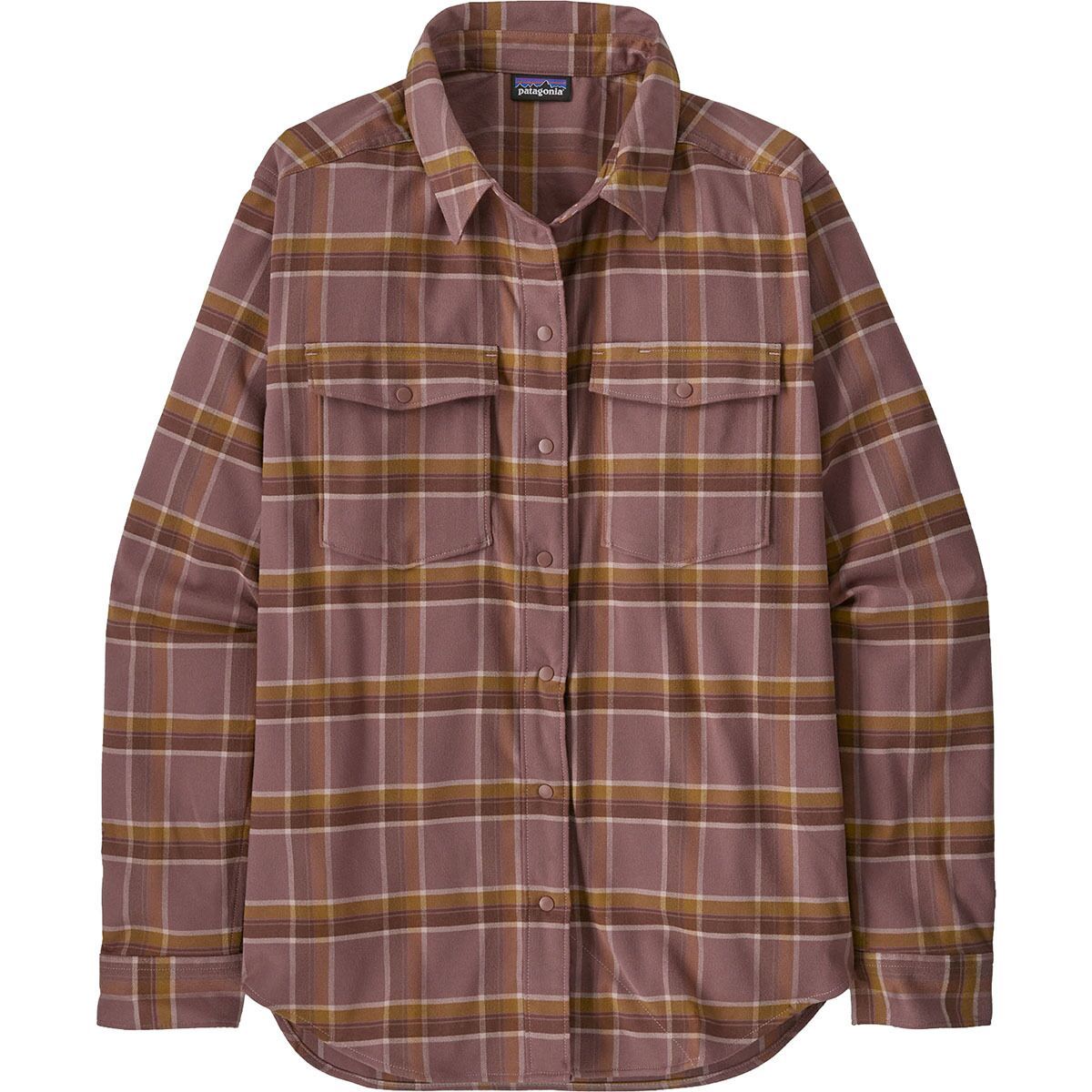 Patagonia Canyonite Flannel Shirt - Women's Mountain Trek/Dulse Mauve, XS