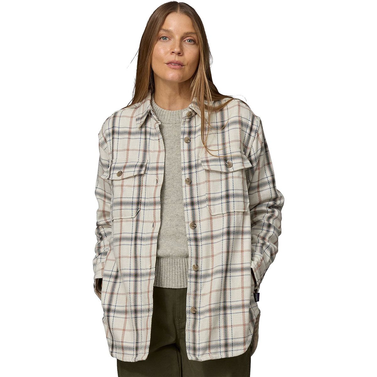 Patagonia Patagonia Fjord Loft Overshirt Jacket - Women's Tree Top/Pumice, XL