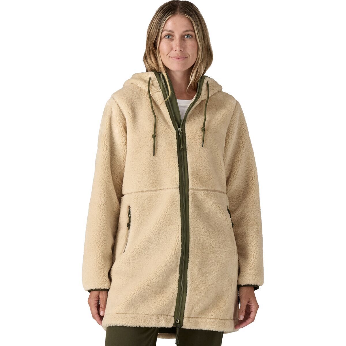 Image of Patagonia Lonesome Mesa Hooded Parka - Women's Dark Natural, XL
