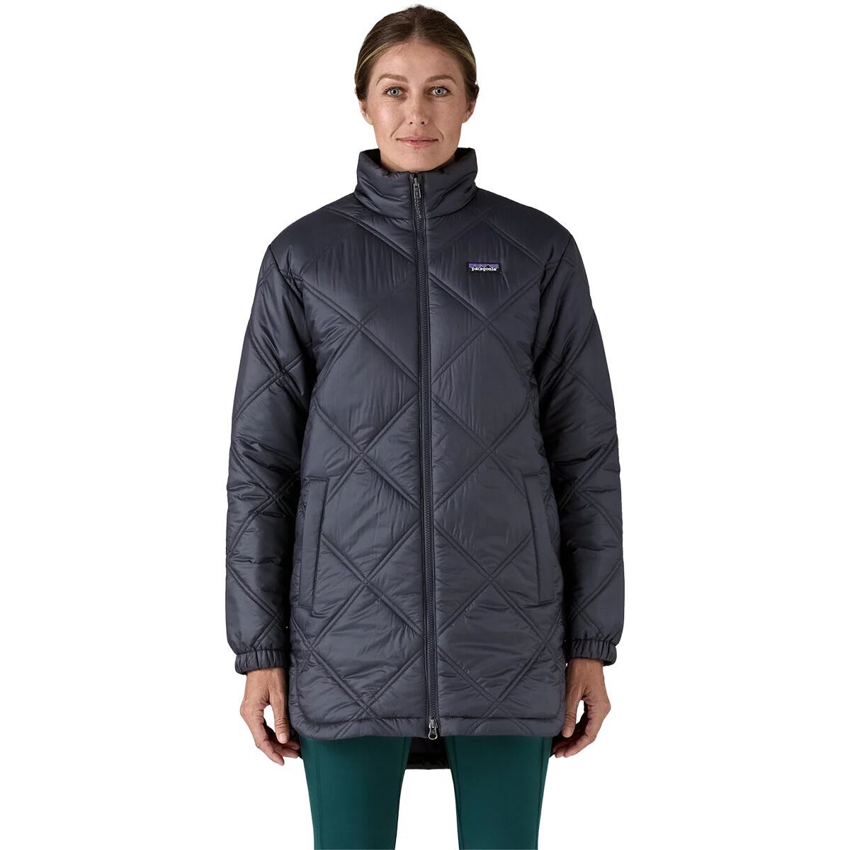 Image of Patagonia Pine Bank Insulated Parka - Women's Sunken Blue, L