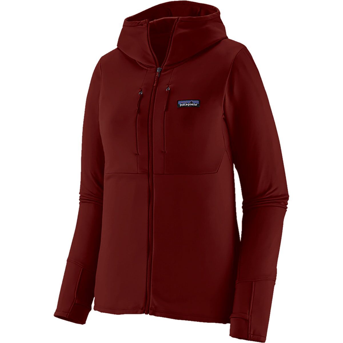 Image of Patagonia R1 Thermal Full-Zip Hoodie - Women's Dark Ruby, S