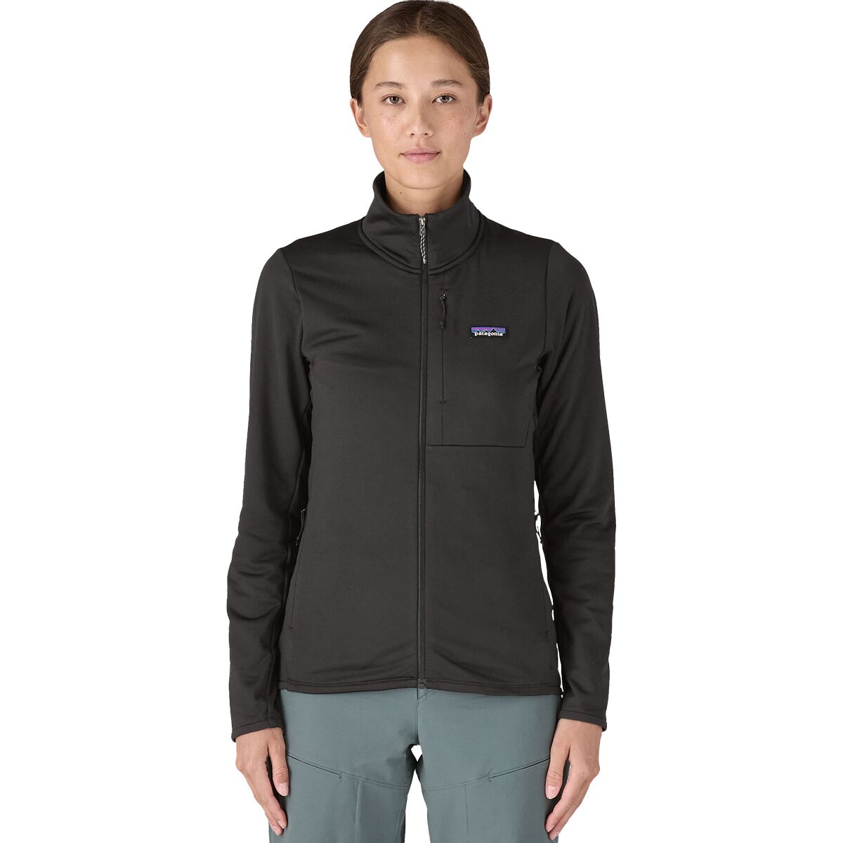 Image of Patagonia R1 Thermal Jacket - Women's Black, M