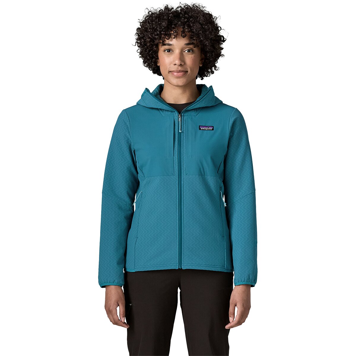 Image of Patagonia R2 CrossStrata Hoodie - Women's Glacial Blue, XS