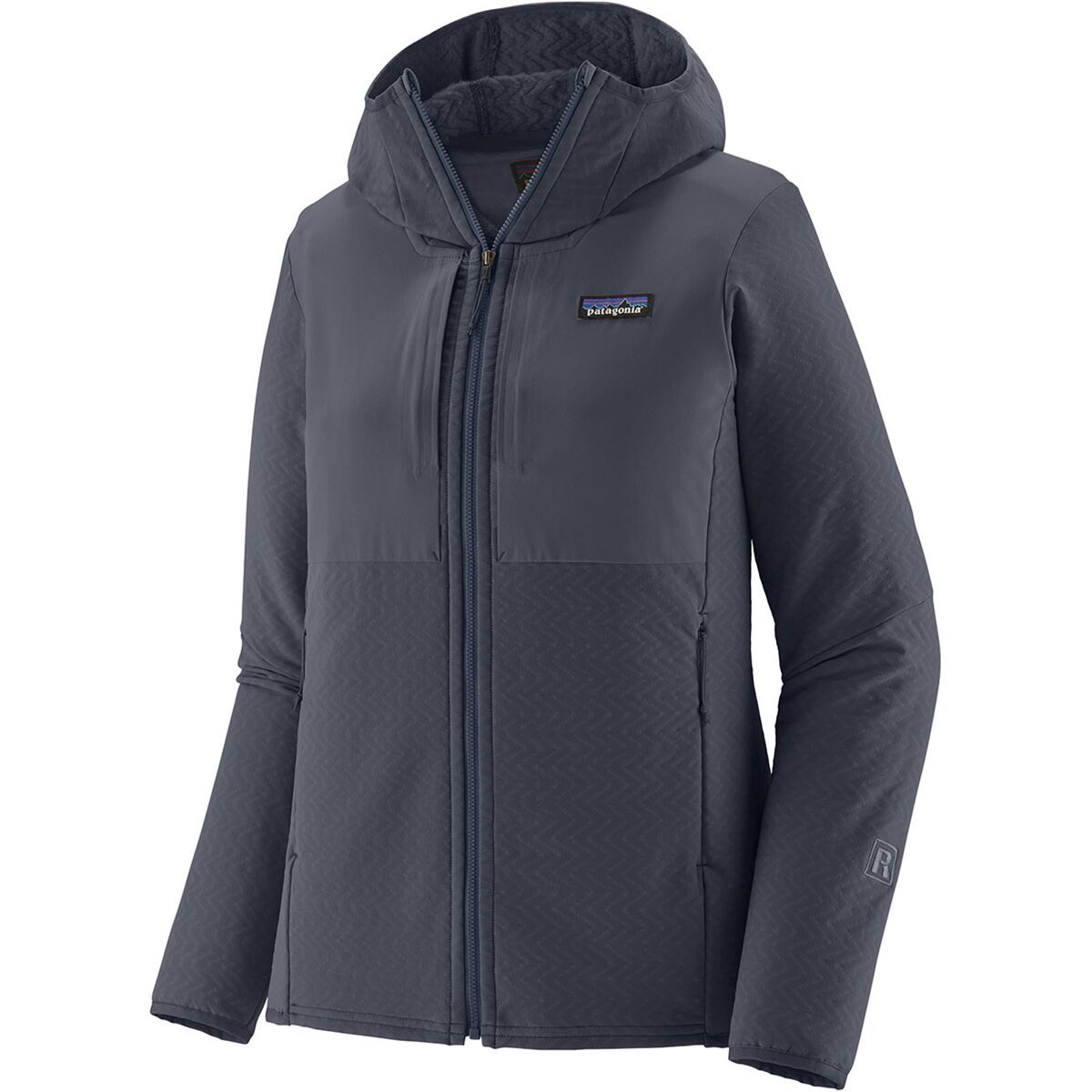 Image of Patagonia R2 CrossStrata Hoodie - Women's Smolder Blue, XS
