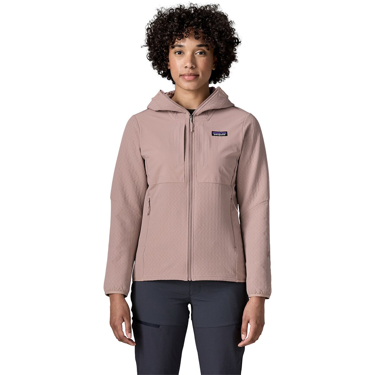 Image of Patagonia R2 CrossStrata Hoodie - Women's Stingray Mauve, XL