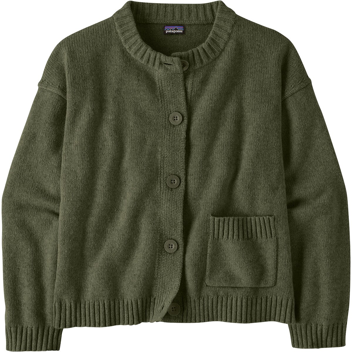 Image of Patagonia Recycled Wool Sweater Jacket - Women's Basin Green, L