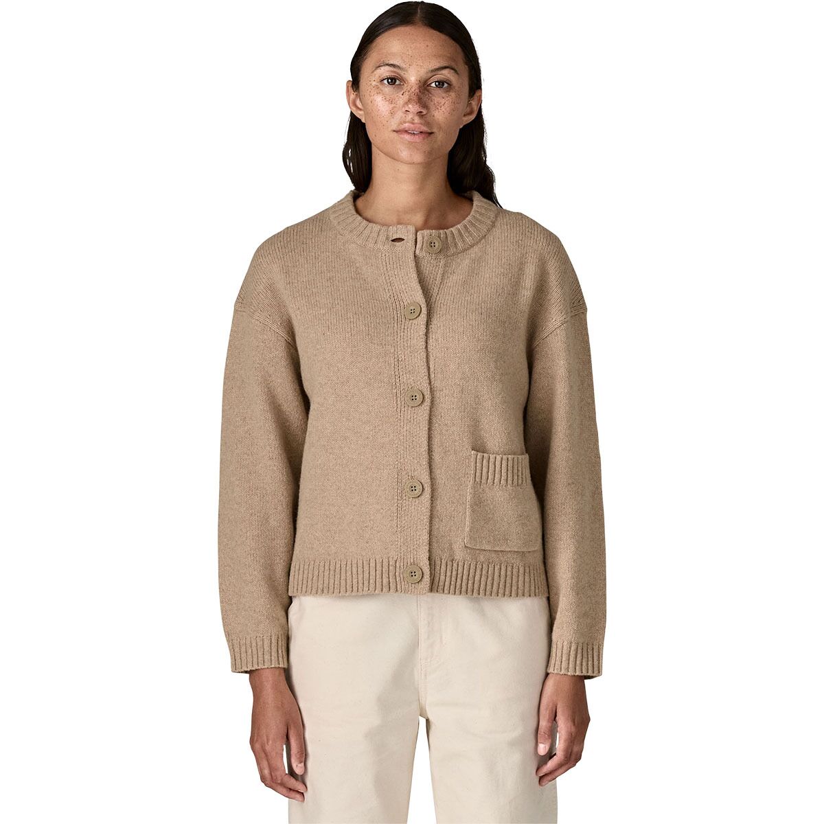 Image of Patagonia Recycled Wool Sweater Jacket - Women's Seabird Grey, XL