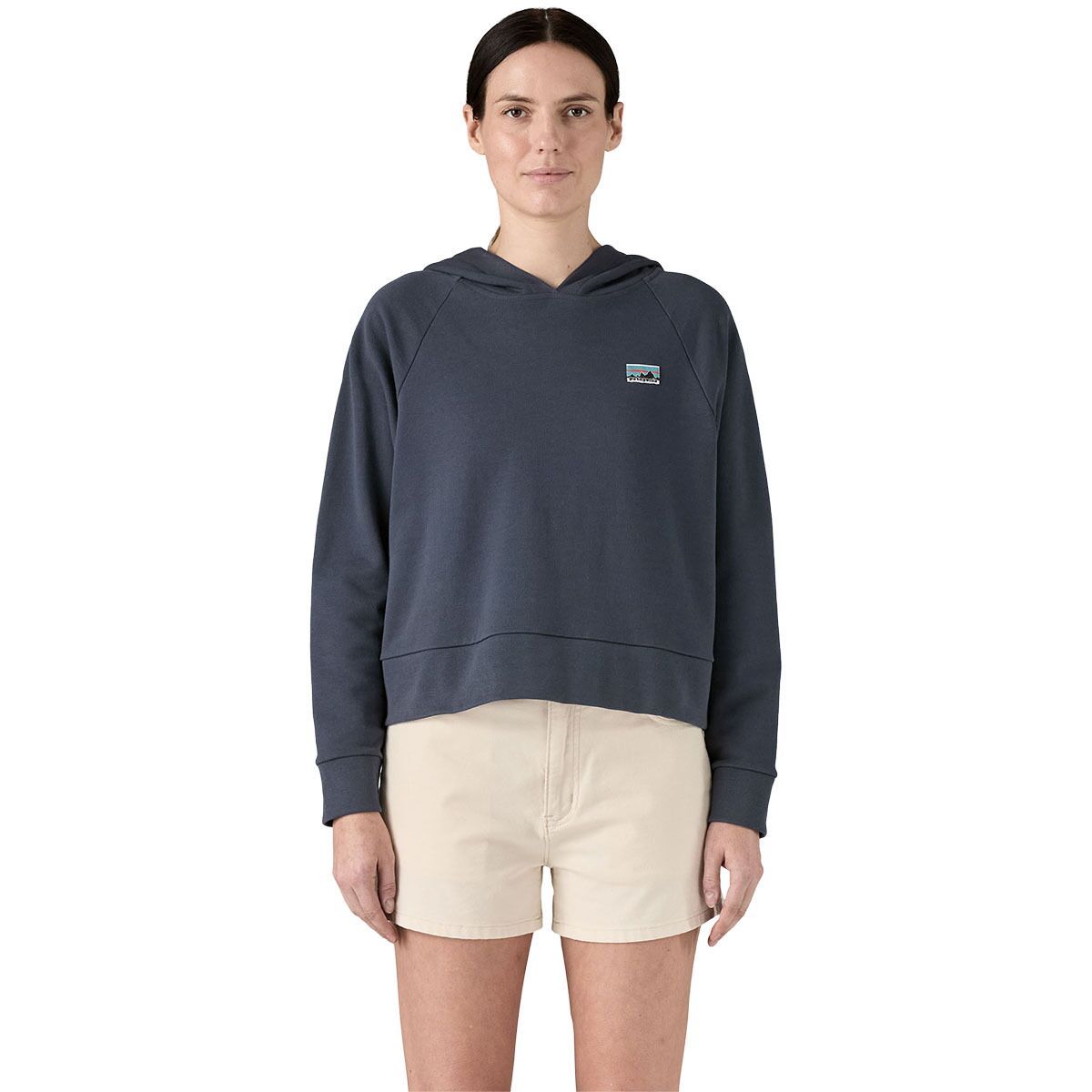 Image of Patagonia Regenerative Organic Cotton Essential Hoodie - Women's Smolder Blue, XS