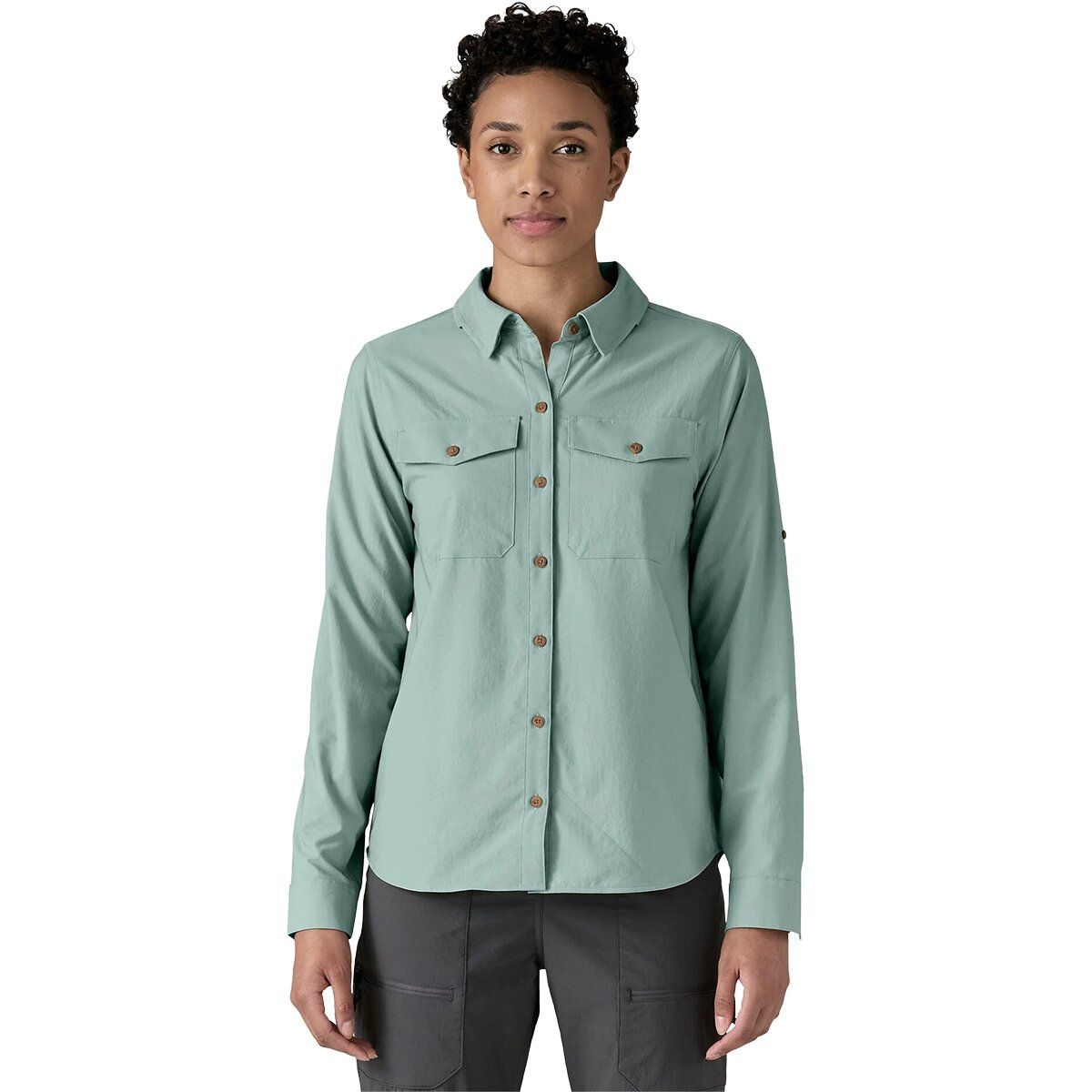 Image of Patagonia Self Guided Long-Sleeve Sun Shirt - Women's Thermal Blue, L