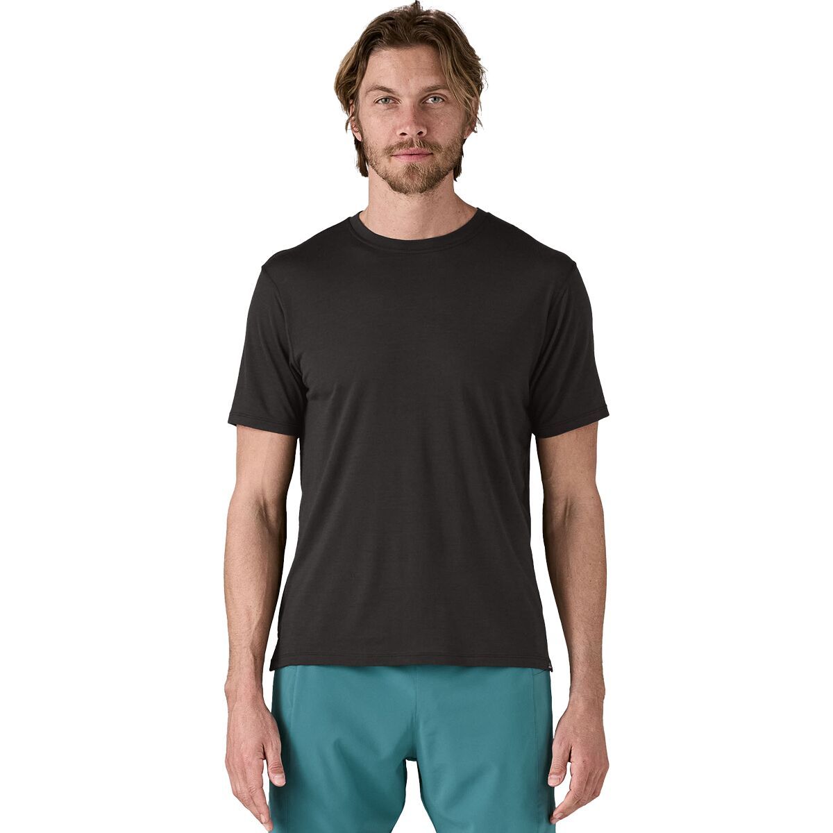 Image of Patagonia Cap Cool Merino Blend Shirt - Men's Black, L