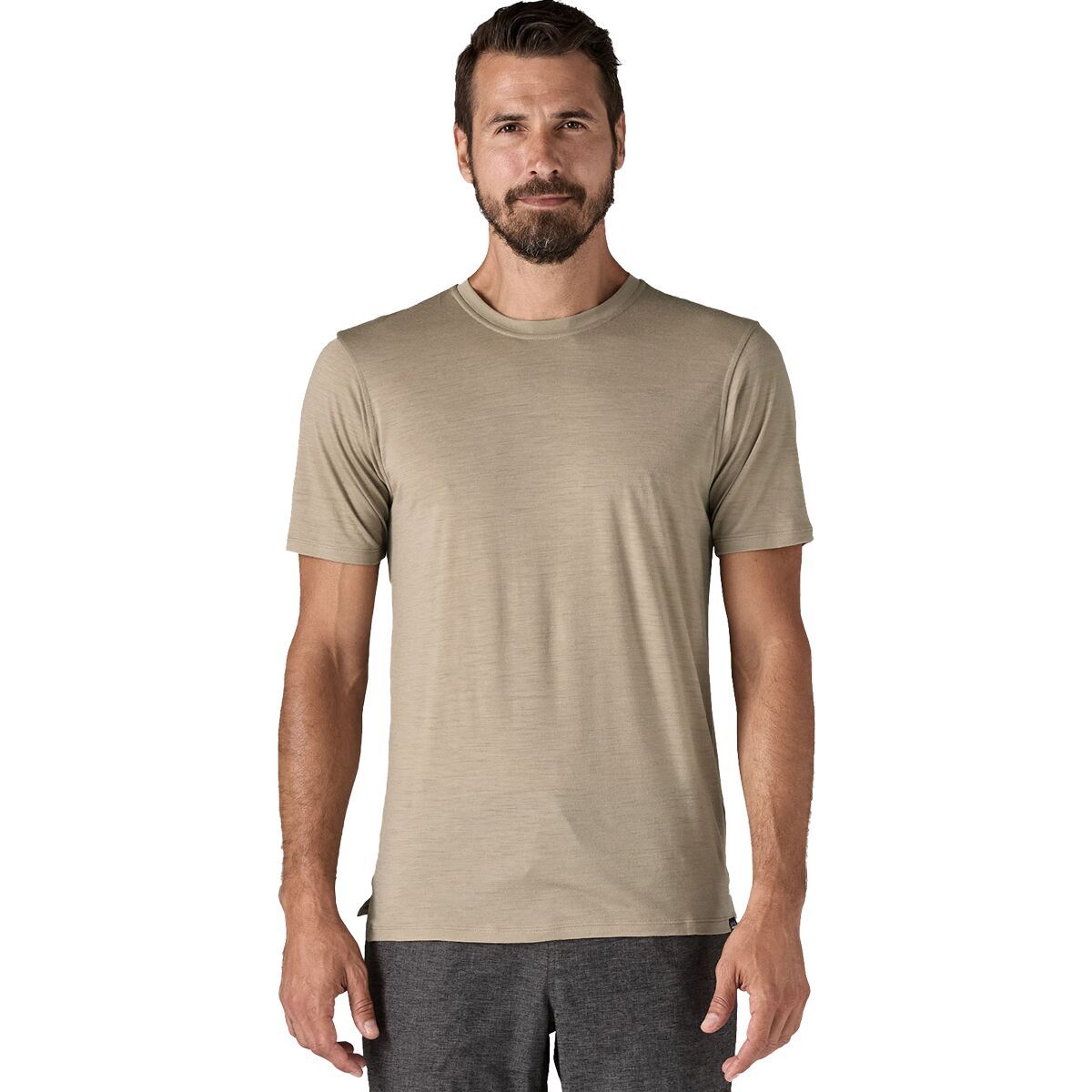 Image of Patagonia Cap Cool Merino Blend Shirt - Men's Seabird Grey, XXL