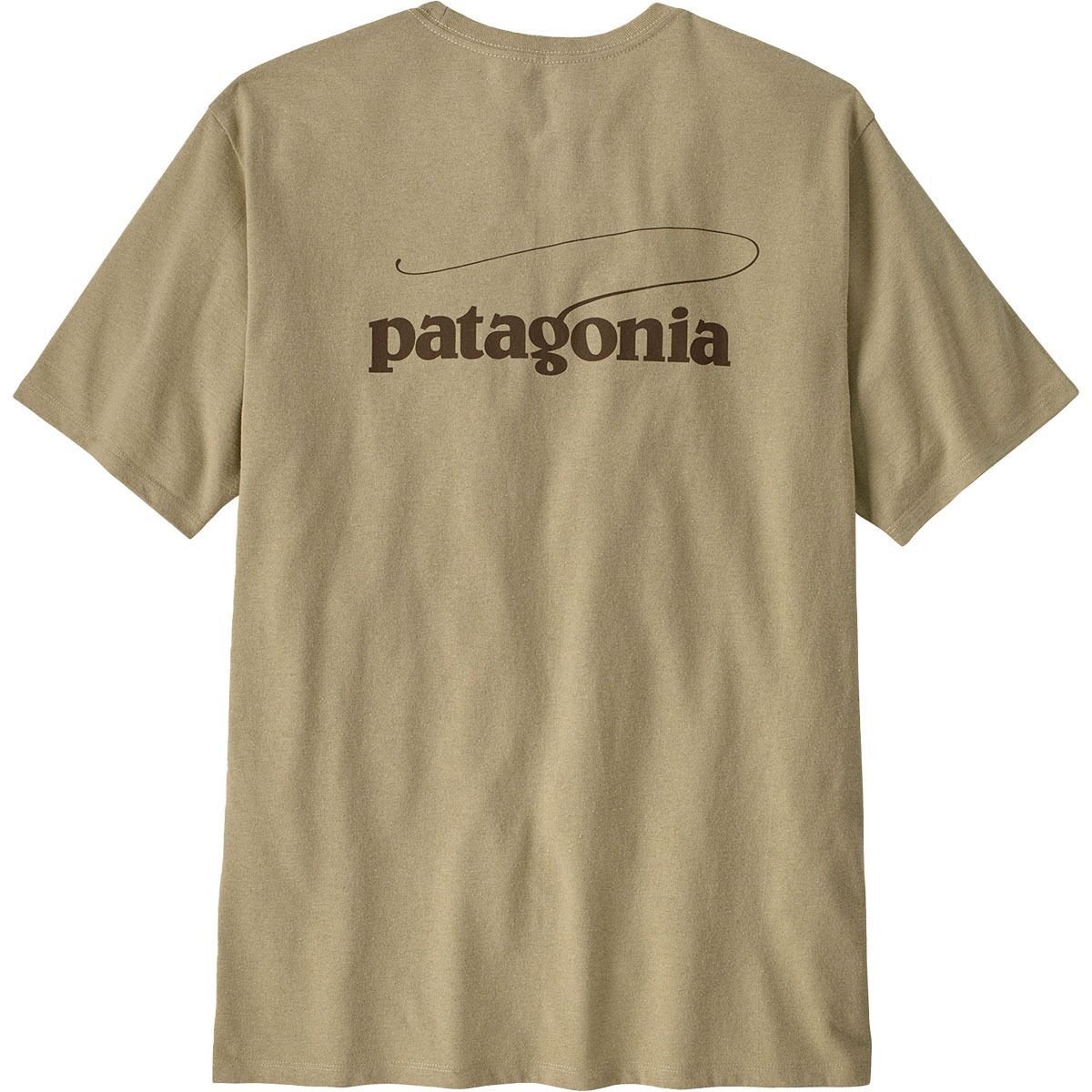 Image of Patagonia Casting Logo Responsibili-Tee - Men's Pumice, S