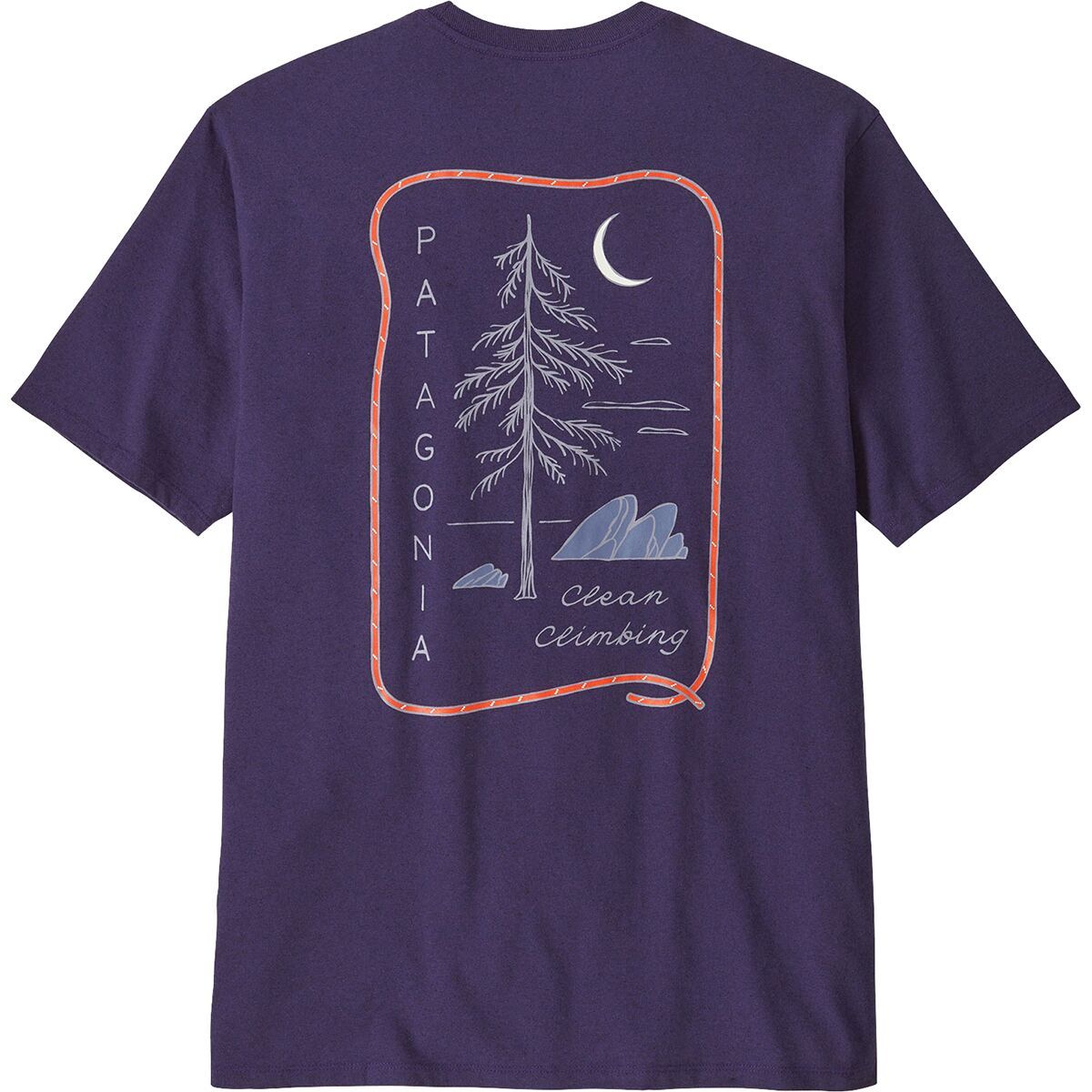 Image of Patagonia Clean Climb Roots Responsibili-Tee - Men's Plummet Purple, XXL