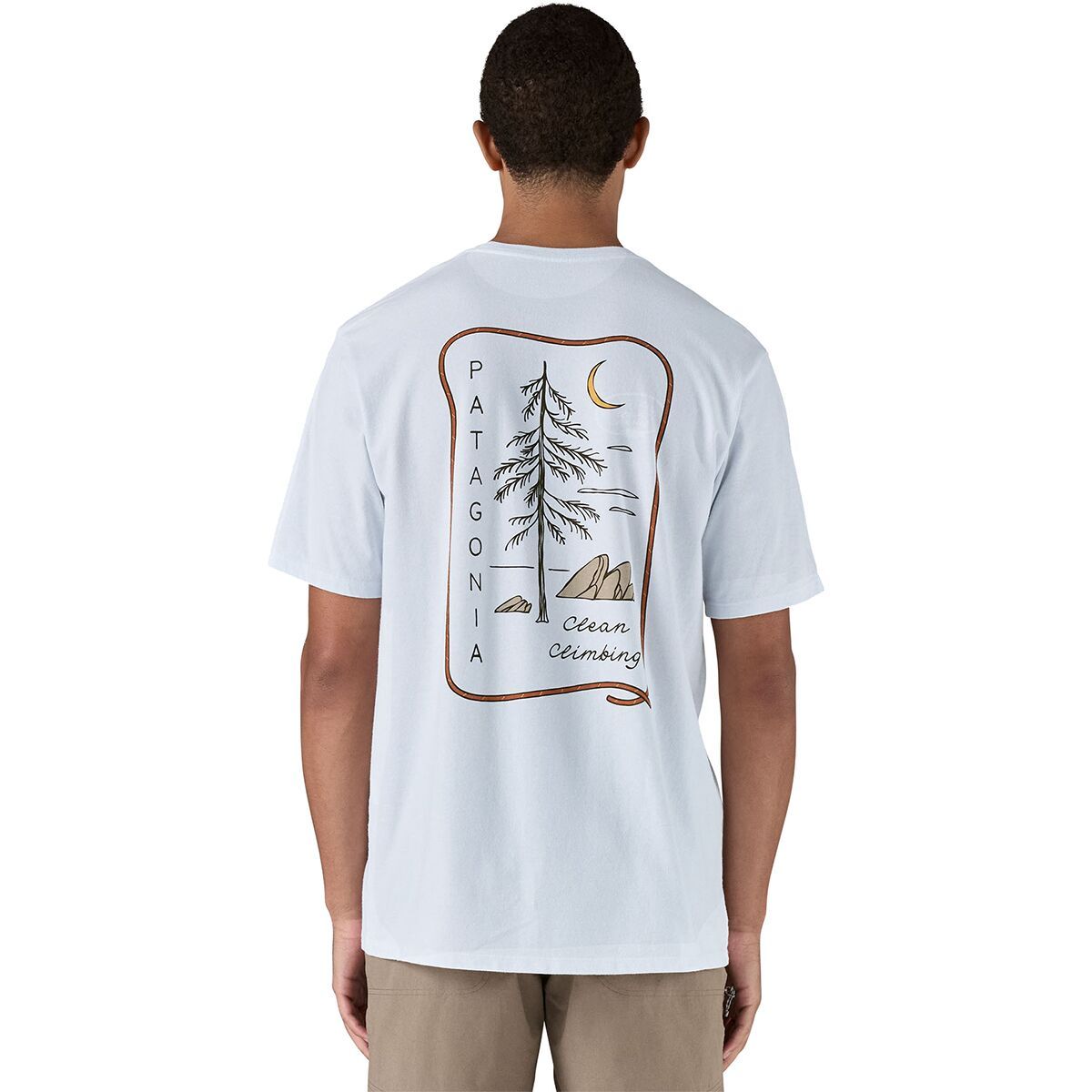 Image of Patagonia Clean Climb Roots Responsibili-Tee - Men's White, XXL