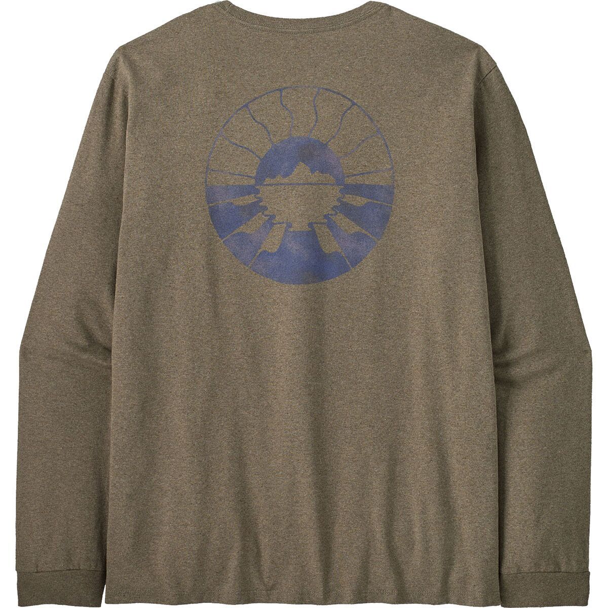 Image of Patagonia Forgotten Island Pocket Long-Sleeve Responsibili-Tee - Men's Wing Grey, XL