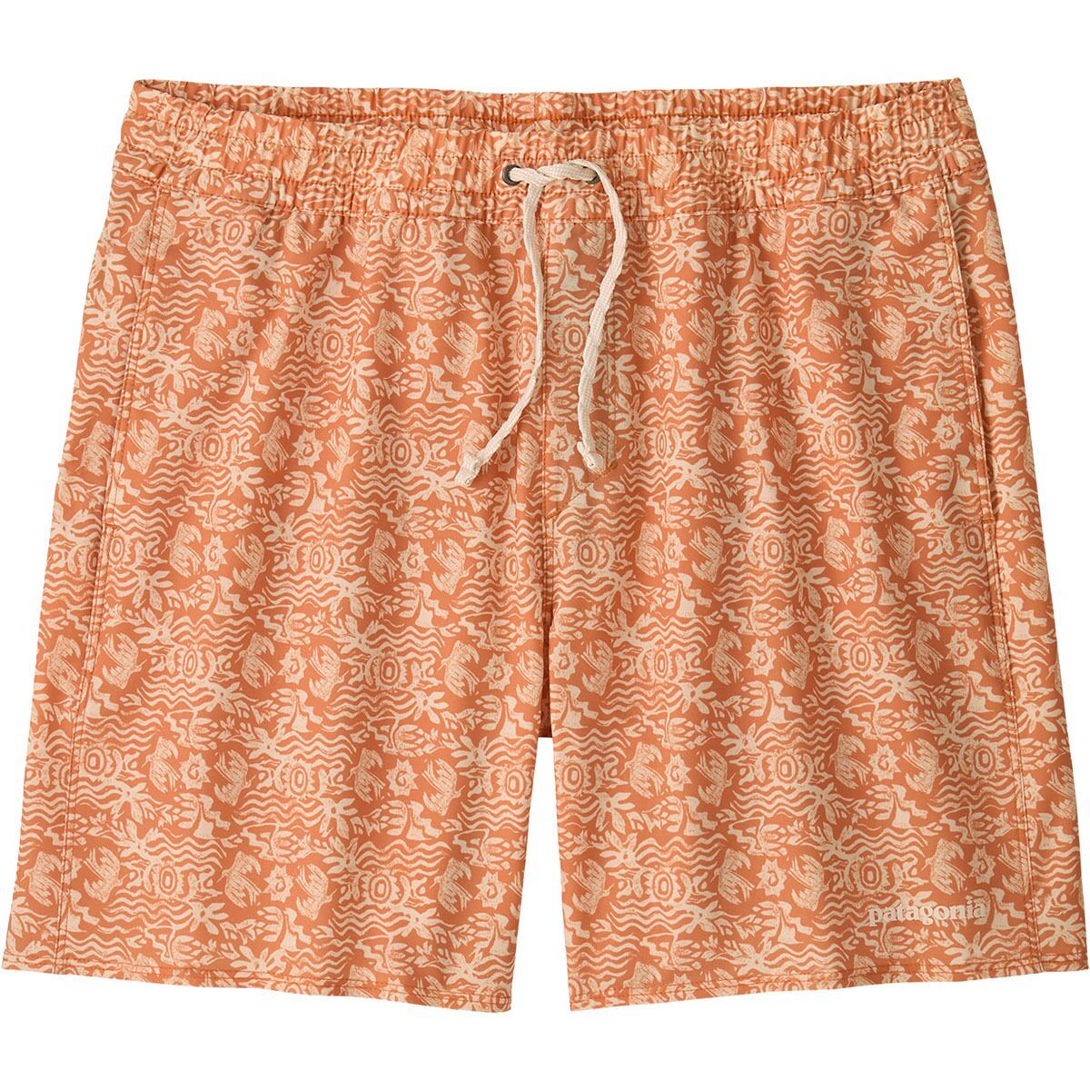 Image of Patagonia Hydropeak 16in Volley Short - Men's Mountain Breeze: Sunset Orange, S