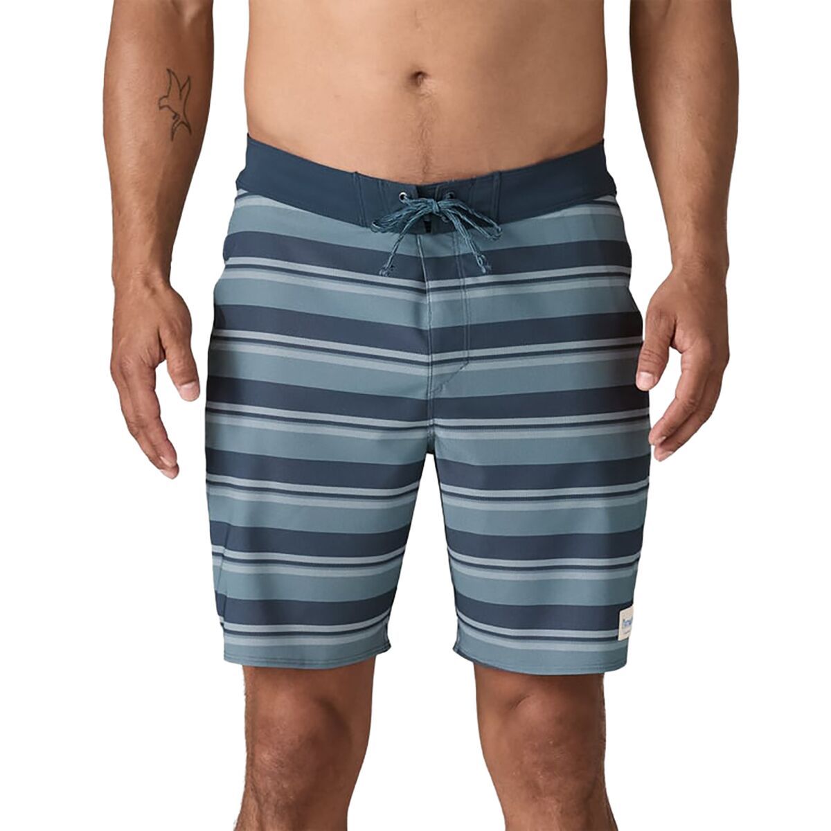 Image of Patagonia Hydropeak 18in Boardshort - Men's Twinnie Stripe: Still Blue, 30