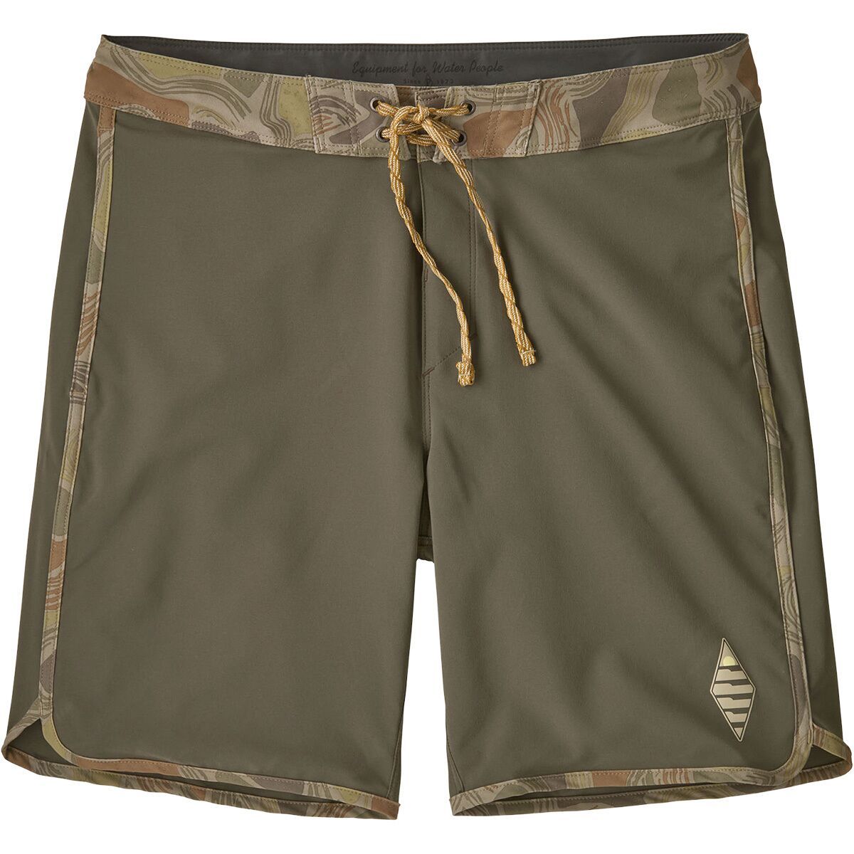 Image of Patagonia Hydropeak Side Shore 18in Boardshort - Men's Basin Green, 30