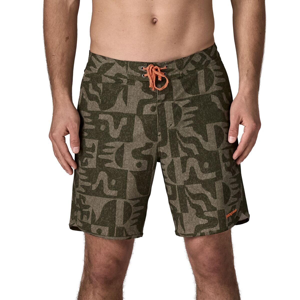 Image of Patagonia Hydropeak Side Shore 18in Boardshort - Men's Mother Tree: Basin Green, 31