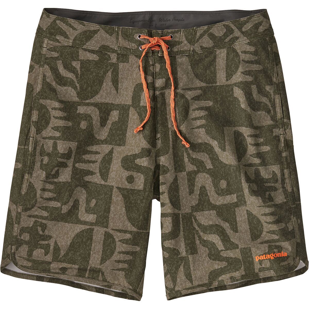 Image of Patagonia Hydropeak Side Shore 18in Boardshort - Men's Mother Tree: Basin Green, 30