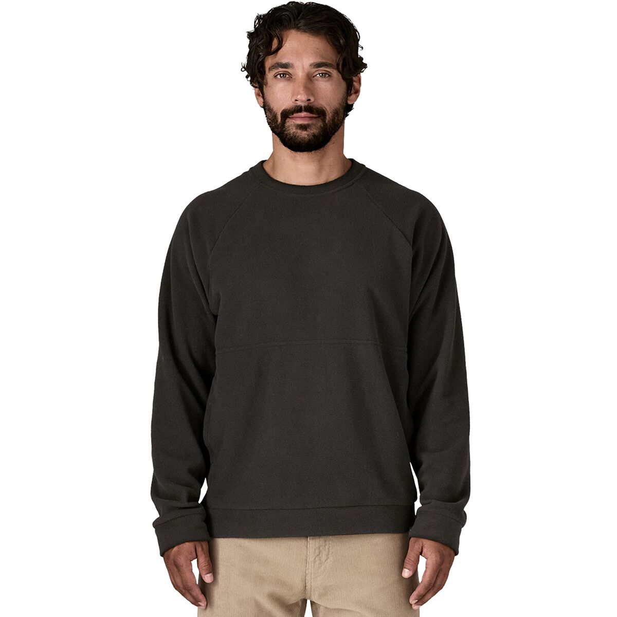 Image of Patagonia Micro D Crewneck - Men's Black, L