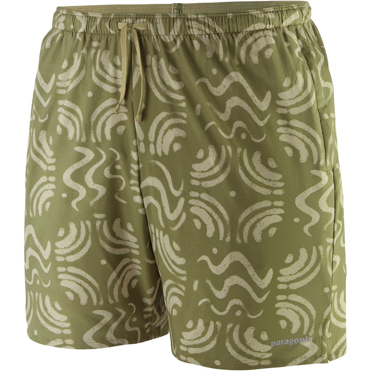 Image of Patagonia Multi Trails 6in Short - Men's Sand Waves: Caper Green, XXL