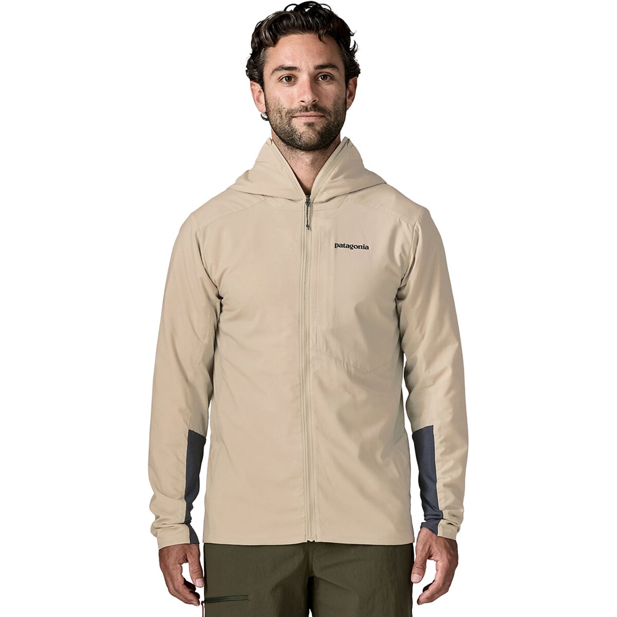 Image of Patagonia Nano-Air Ultralight Full-Zip Hoodie - Men's Weathered Stone, L