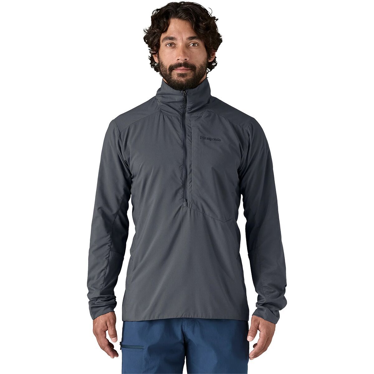 Image of Patagonia Nano-Air Ultralight Pullover Jacket - Men's Smolder Blue, XXL