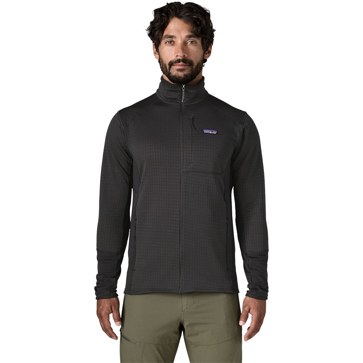 Image of Patagonia R1 Jacket - Men's Black w/Black, M