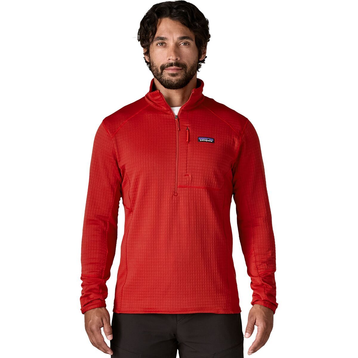 Image of Patagonia R1 Pullover Jacket - Men's Amanita Red, M