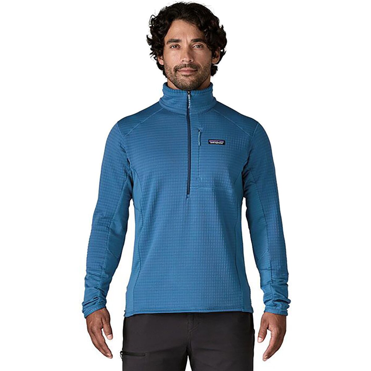 Image of Patagonia R1 Fleece Pullover - Men's Aquatic Blue, XXL
