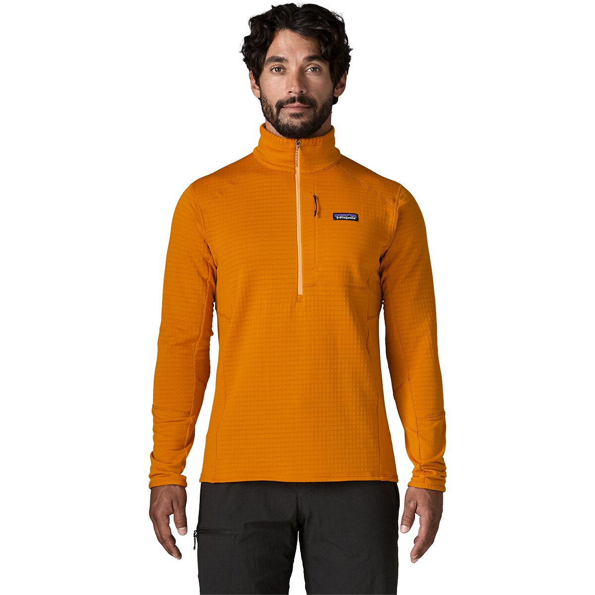 Image of Patagonia R1 Fleece Pullover - Men's Autumn Orange, L