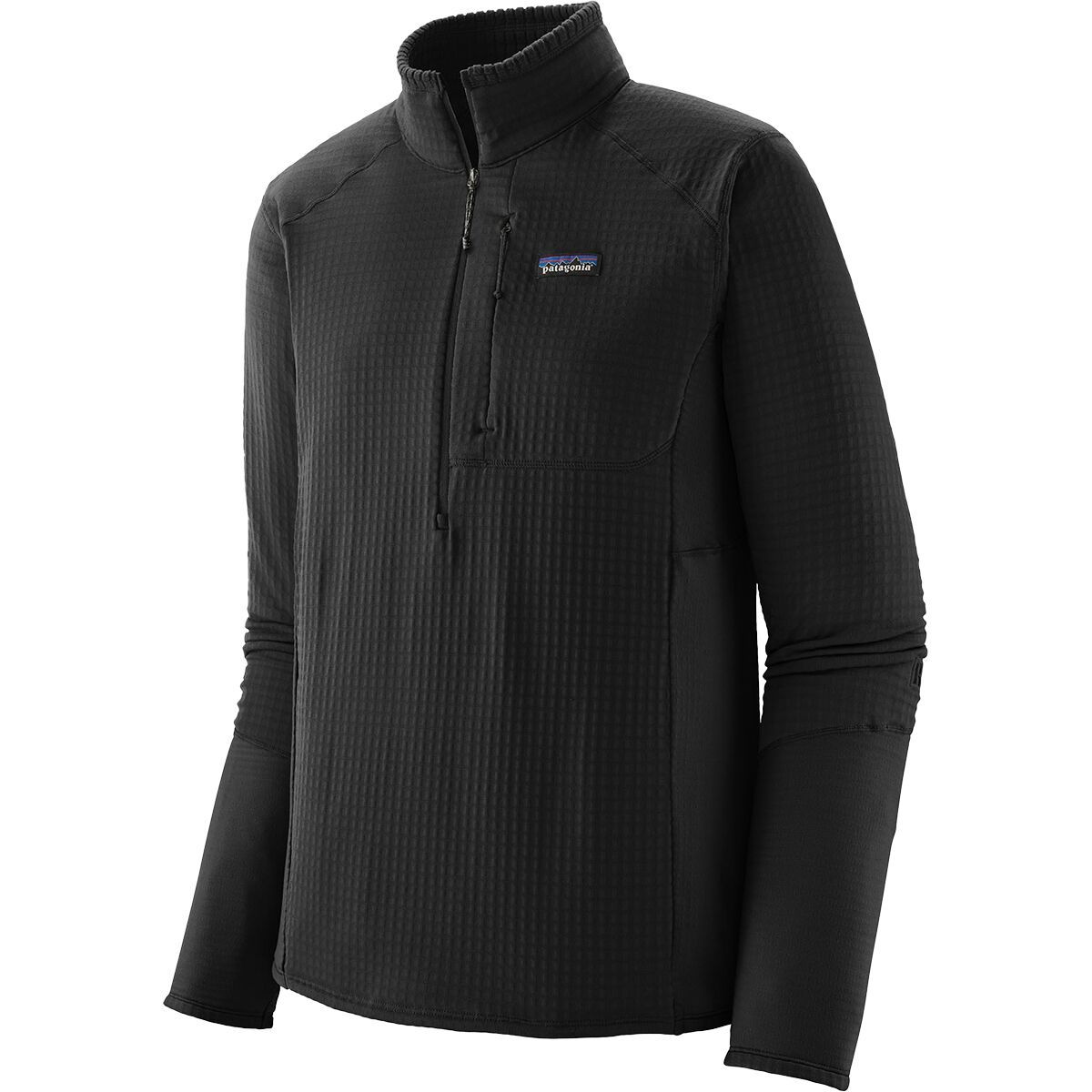 Image of Patagonia R1 Pullover Jacket - Men's Black, S