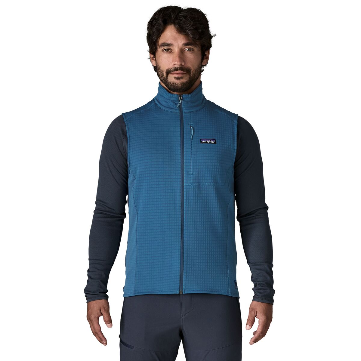 Image of Patagonia R1 Vest - Men's Aquatic Blue, M