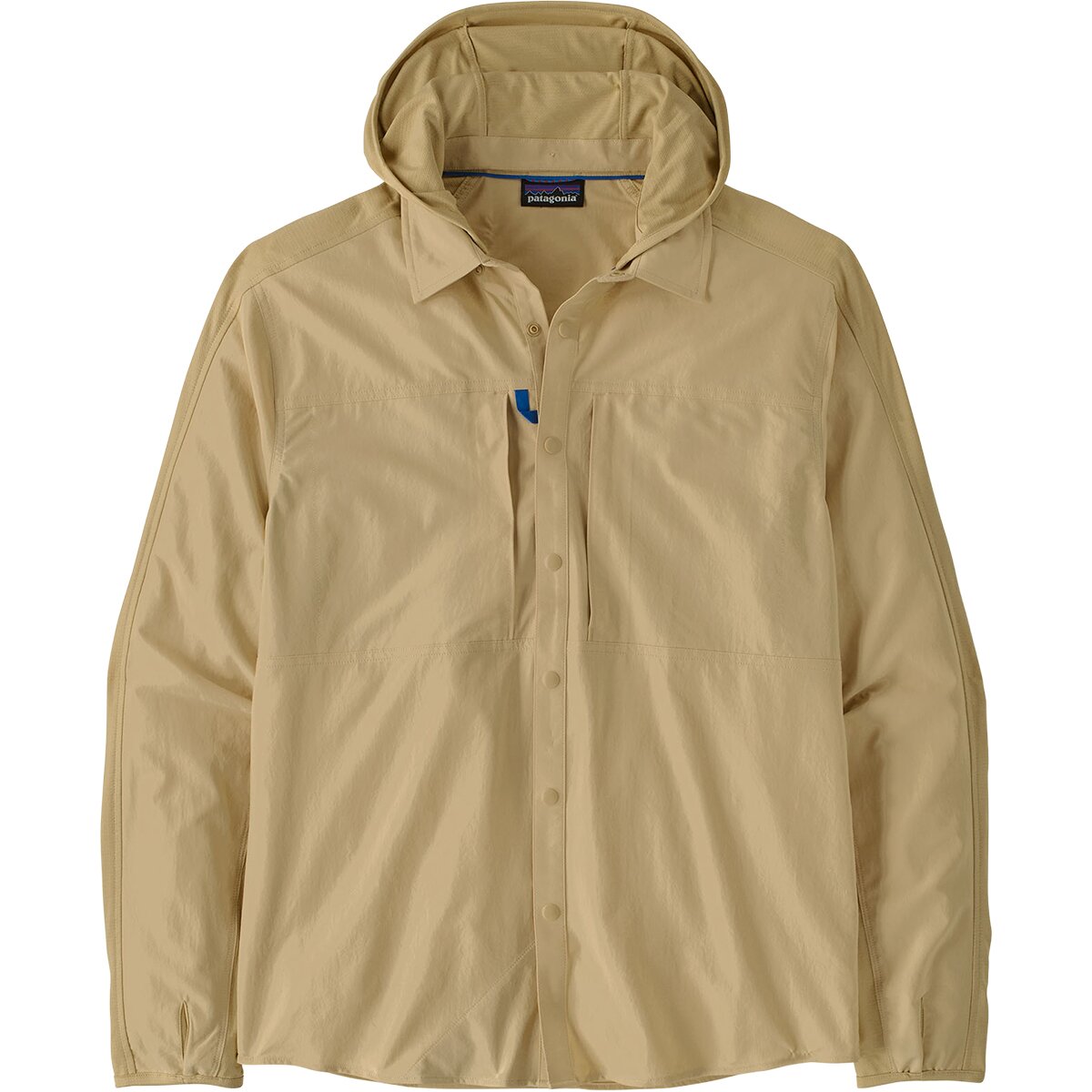 Image of Patagonia River Rambler Hybrid Sun Hoodie - Men's Nautilus Tan, S