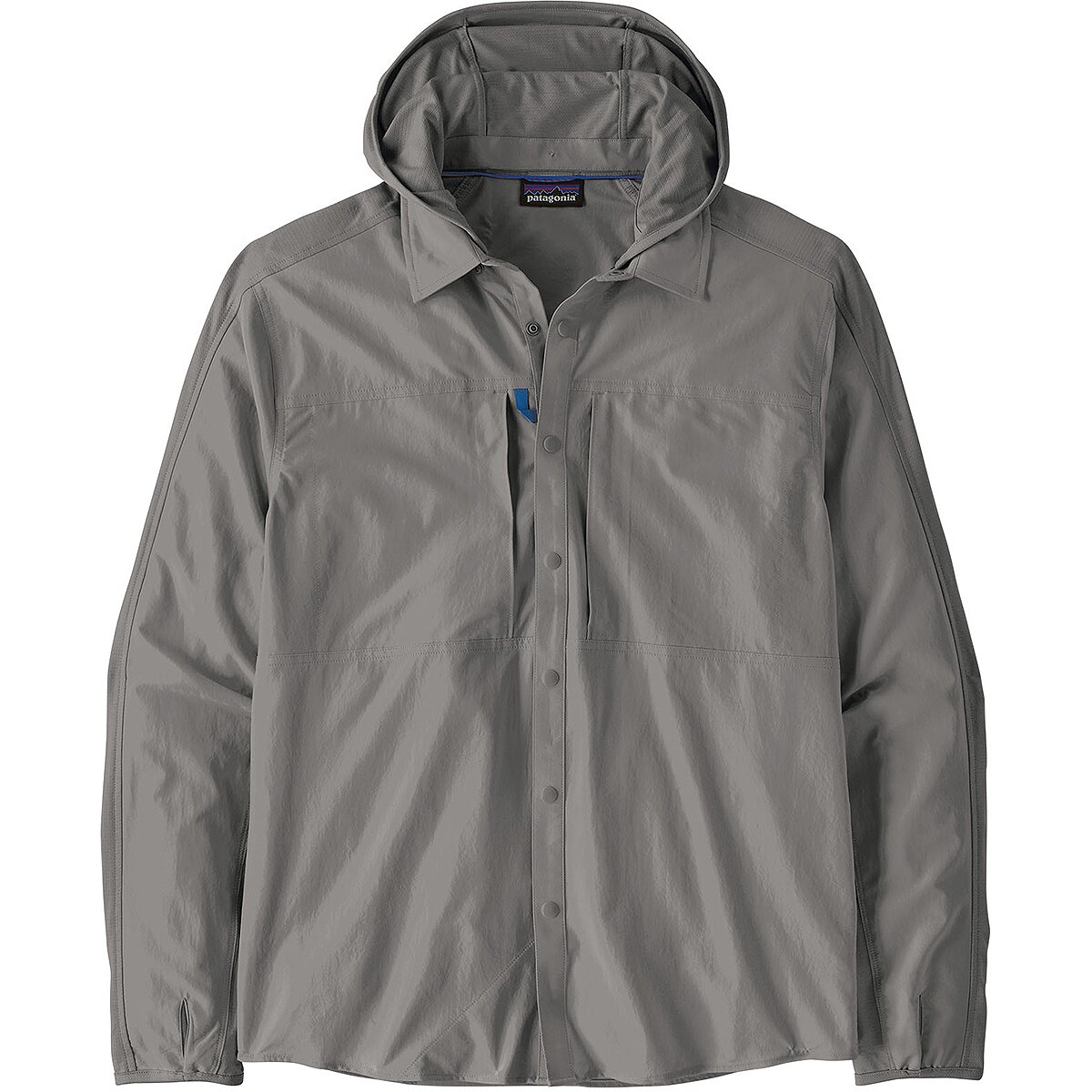 Image of Patagonia River Rambler Hybrid Sun Hoodie - Men's Noble Grey, M