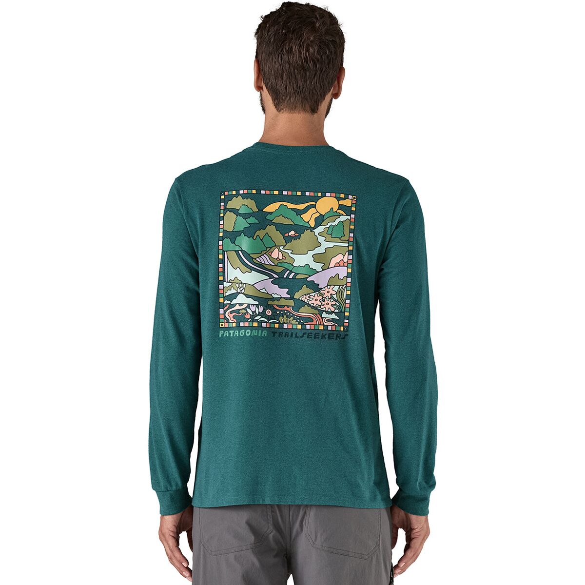 Patagonia Patagonia Trailseekers Long-Sleeve Responsibili-Tee Wetland Blue, XL