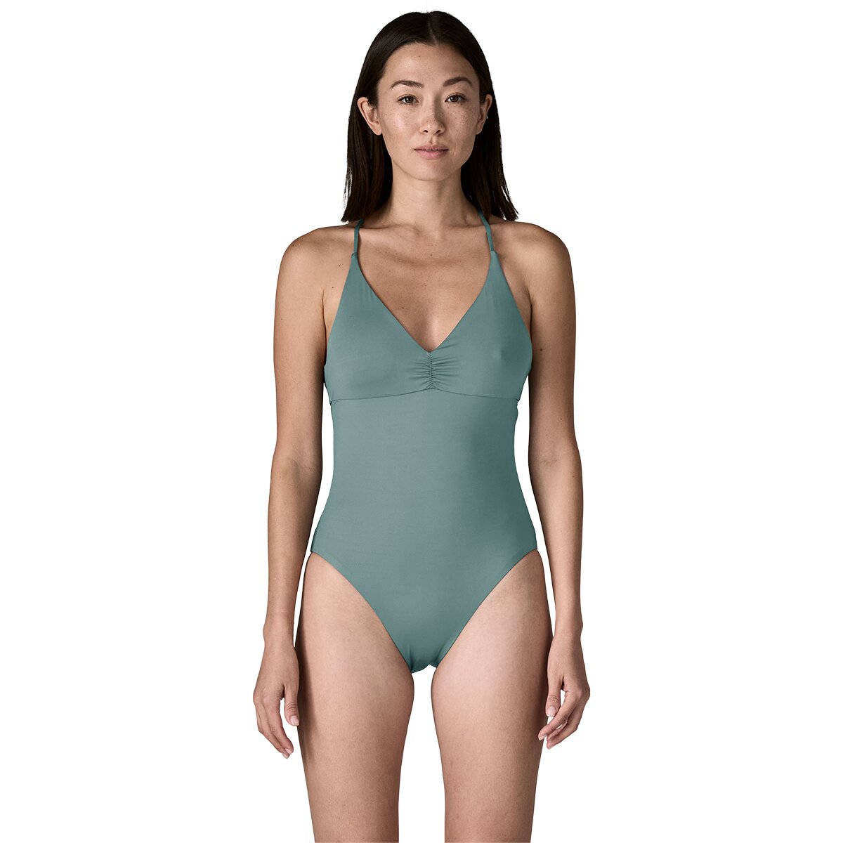 Image of Patagonia Cross Shore One-Piece Swimsuit - Women's Blue Sage, S