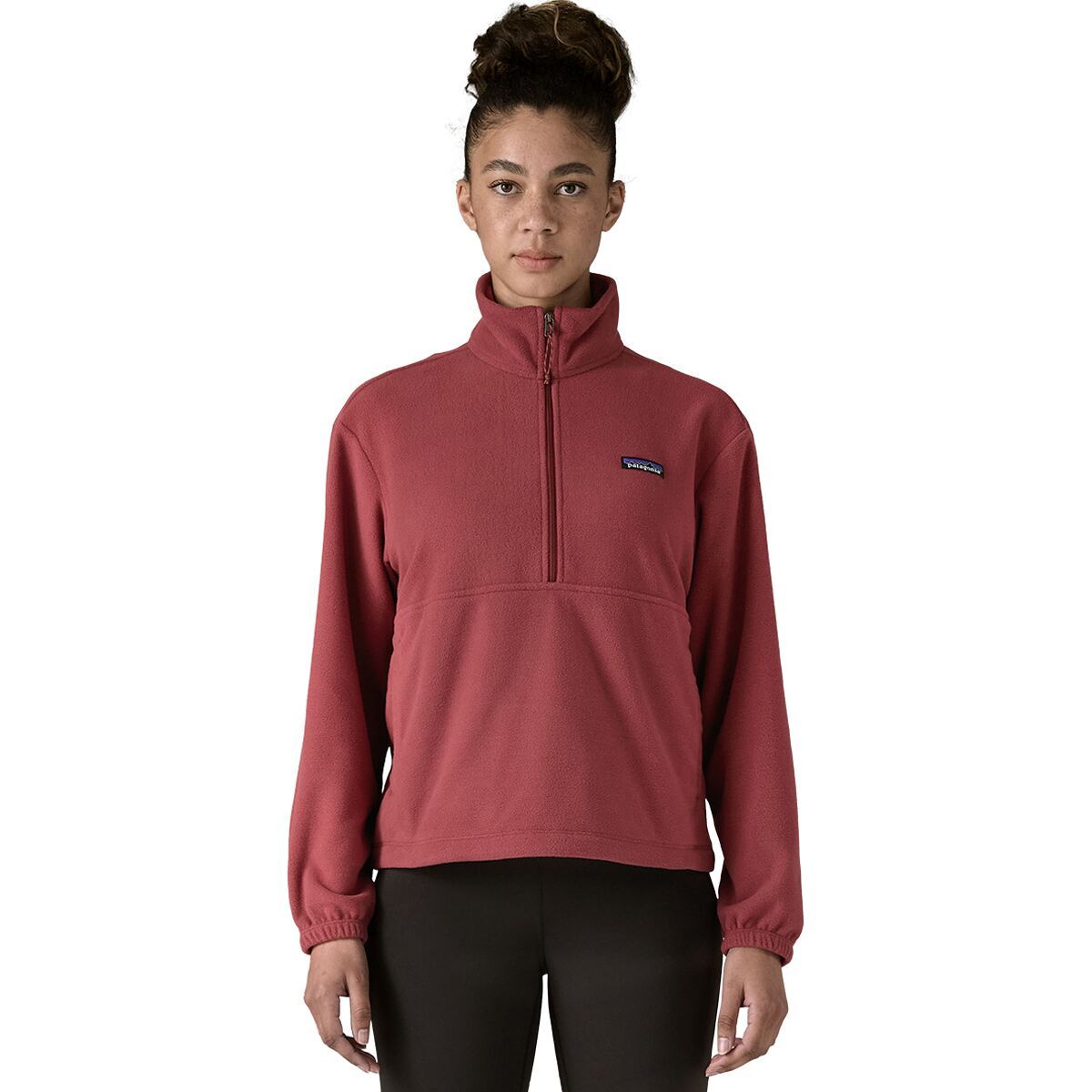 Image of Patagonia Micro D 1/2-Zip Fleece Pullover - Women's Sequoia Red, XS